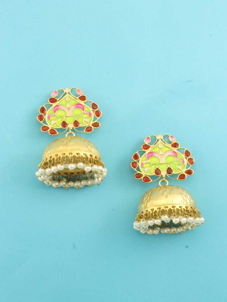 EARRING in MEENAKARI Style | Design - 16494