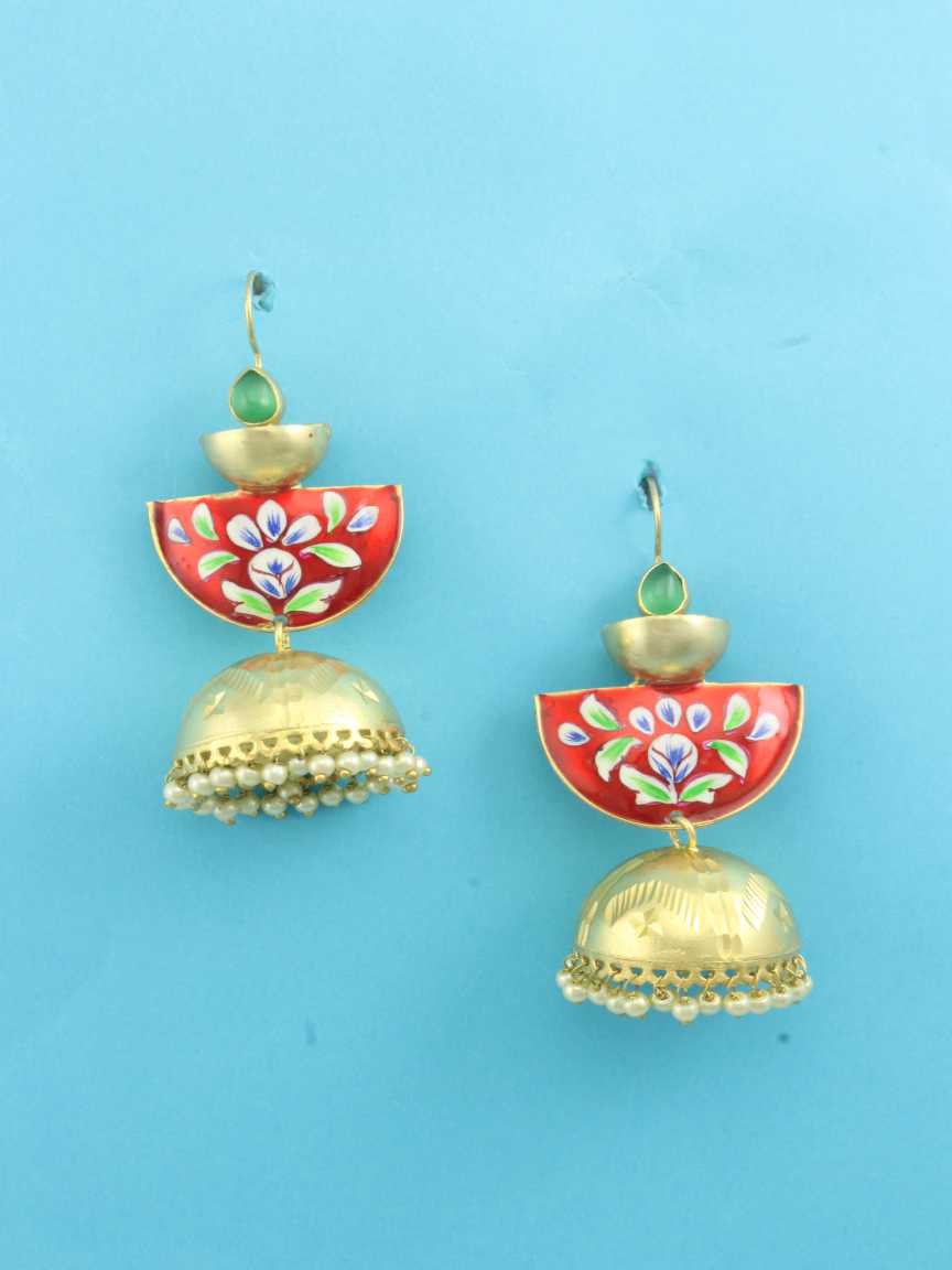EARRING in MEENAKARI Style | Design - 16499
