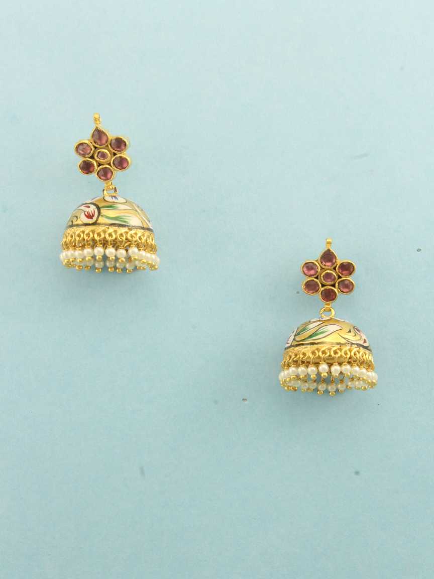 EARRING in MEENAKARI Style | Design - 16526