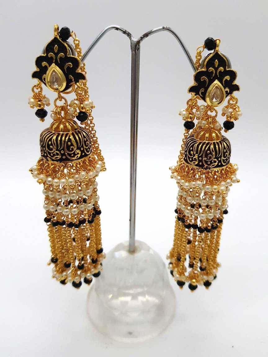 EARRING in MEENAKARI Style | Design - 17628