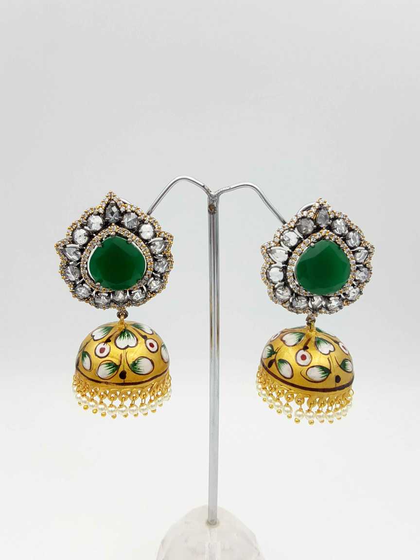 EARRING in MEENAKARI Style | Design - 17906