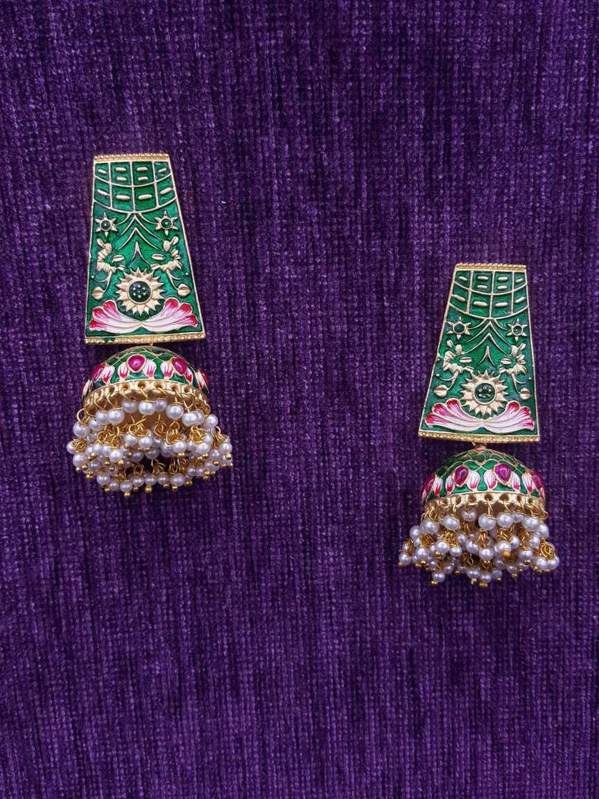 EARRING in MEENAKARI Style | Design - 20158