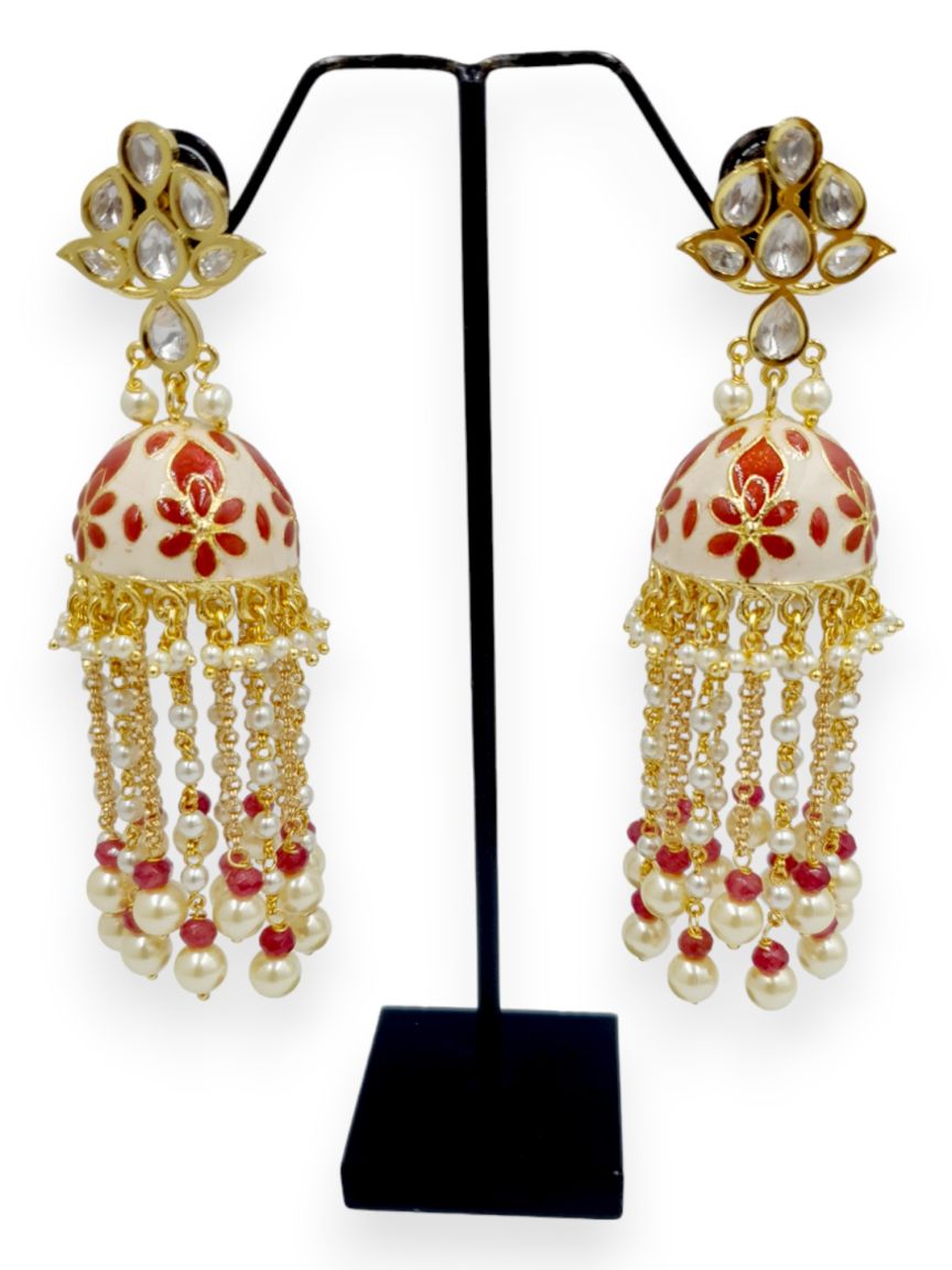EARRING IN MEENAKARI STYLE | DESIGN - 23250
