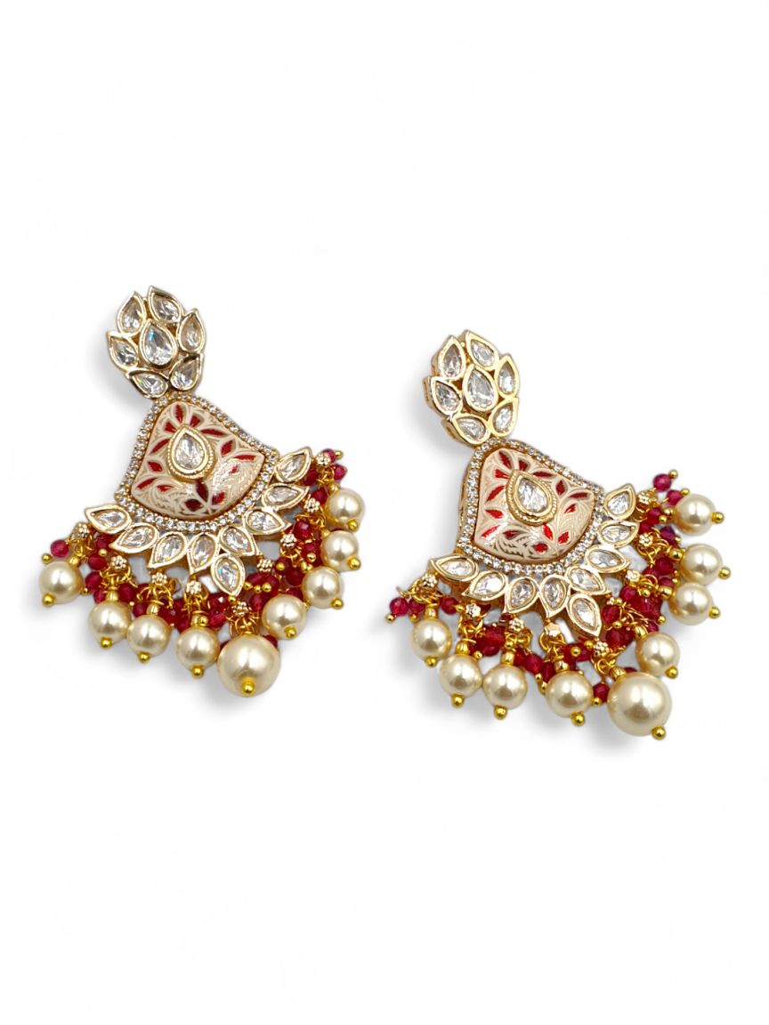 EARRING IN MEENAKARI STYLE | DESIGN - 23265