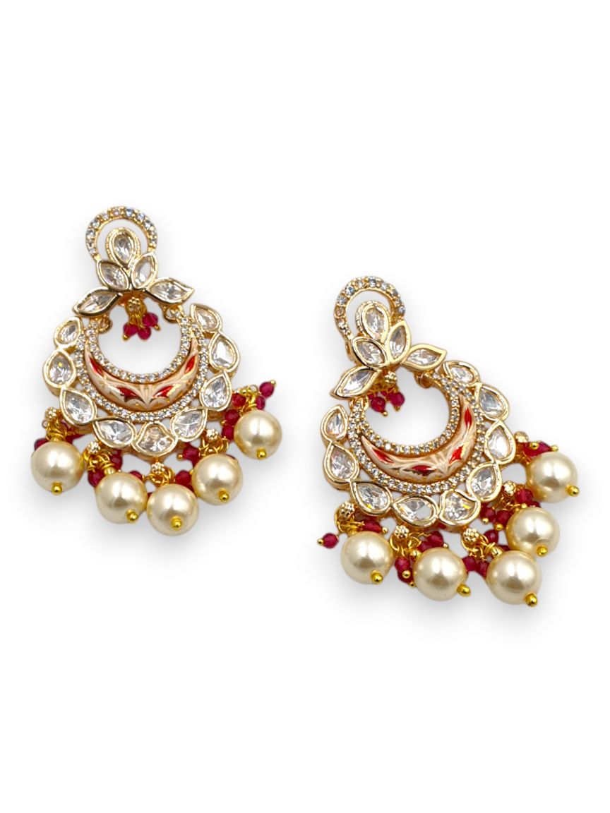 EARRING IN MEENAKARI STYLE | DESIGN - 23266