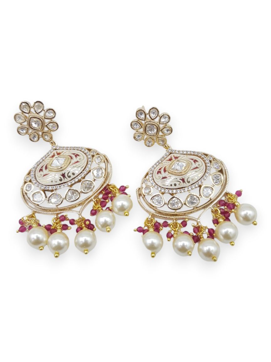 EARRING IN MEENAKARI STYLE | DESIGN - 23330