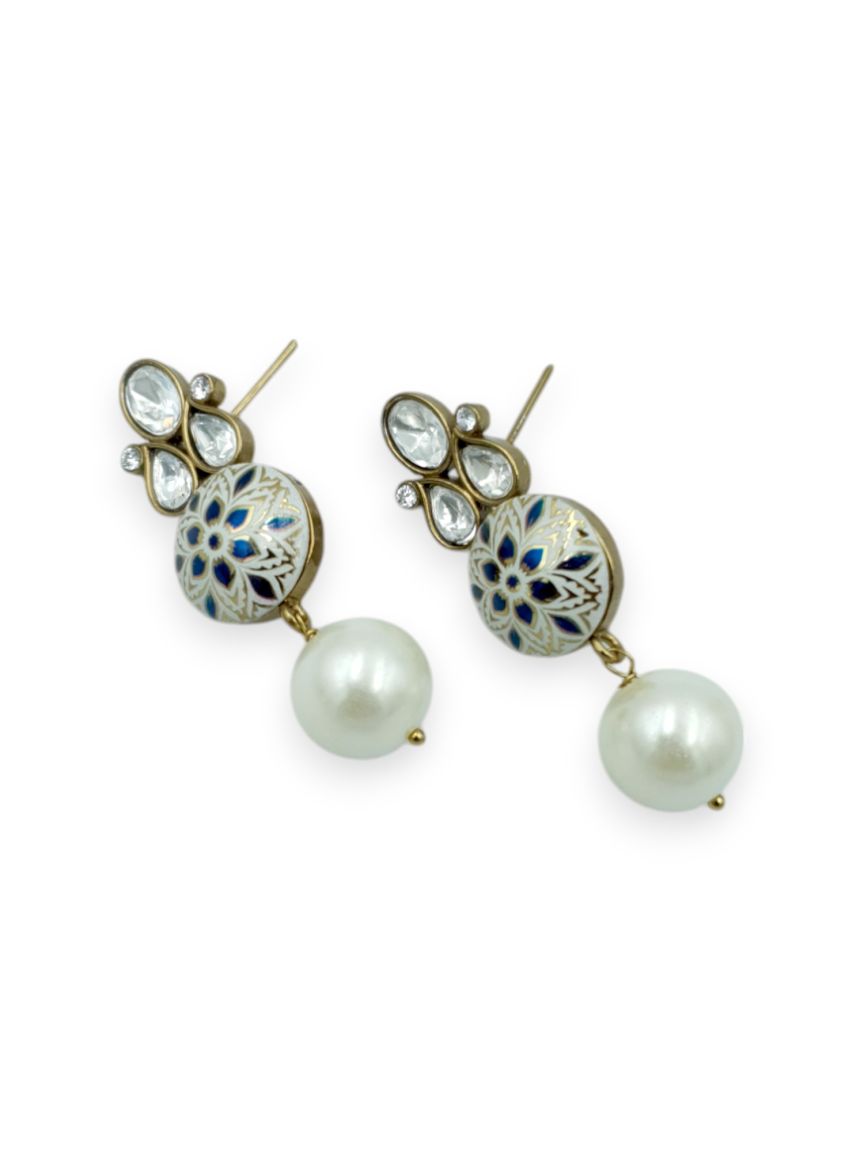 EARRING IN MEENAKARI STYLE | DESIGN - 23332