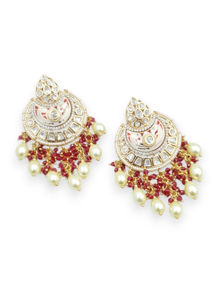 EARRING IN MEENAKARI STYLE | DESIGN - 23536