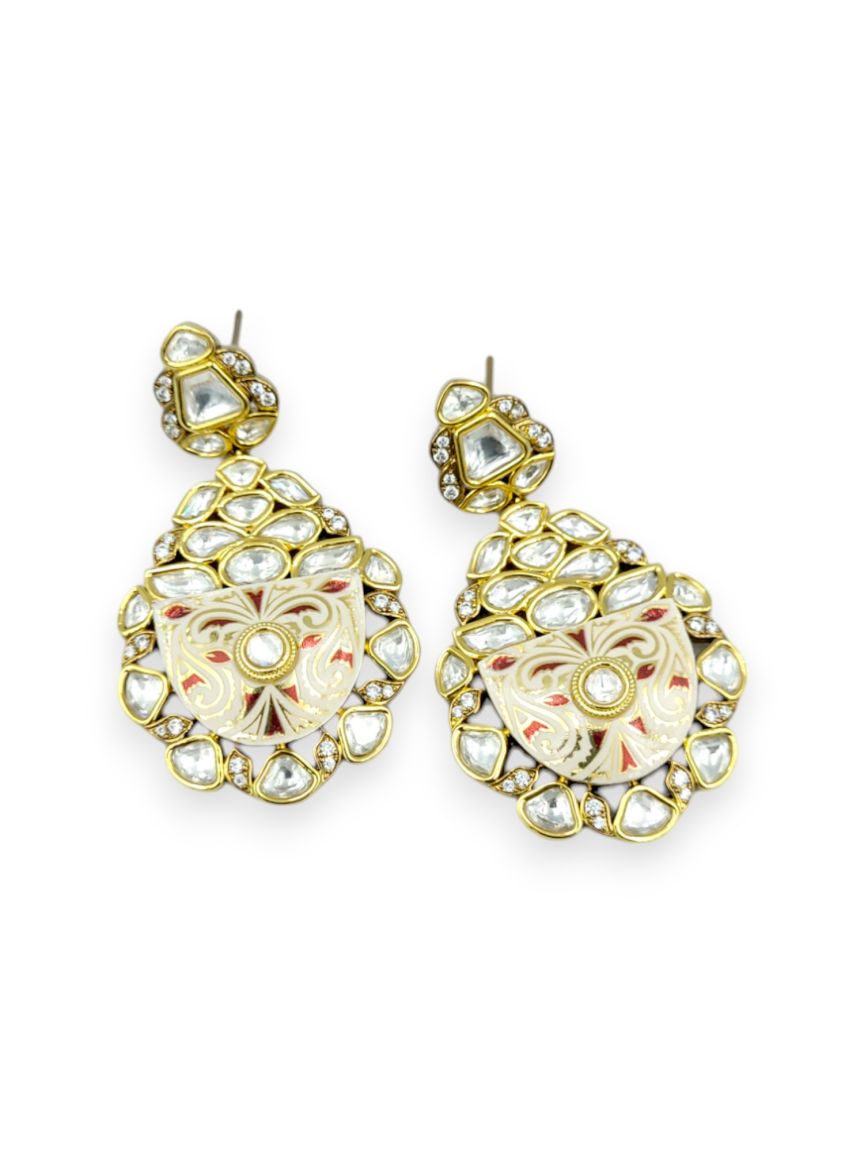 EARRING IN MEENAKARI STYLE | DESIGN - 23908