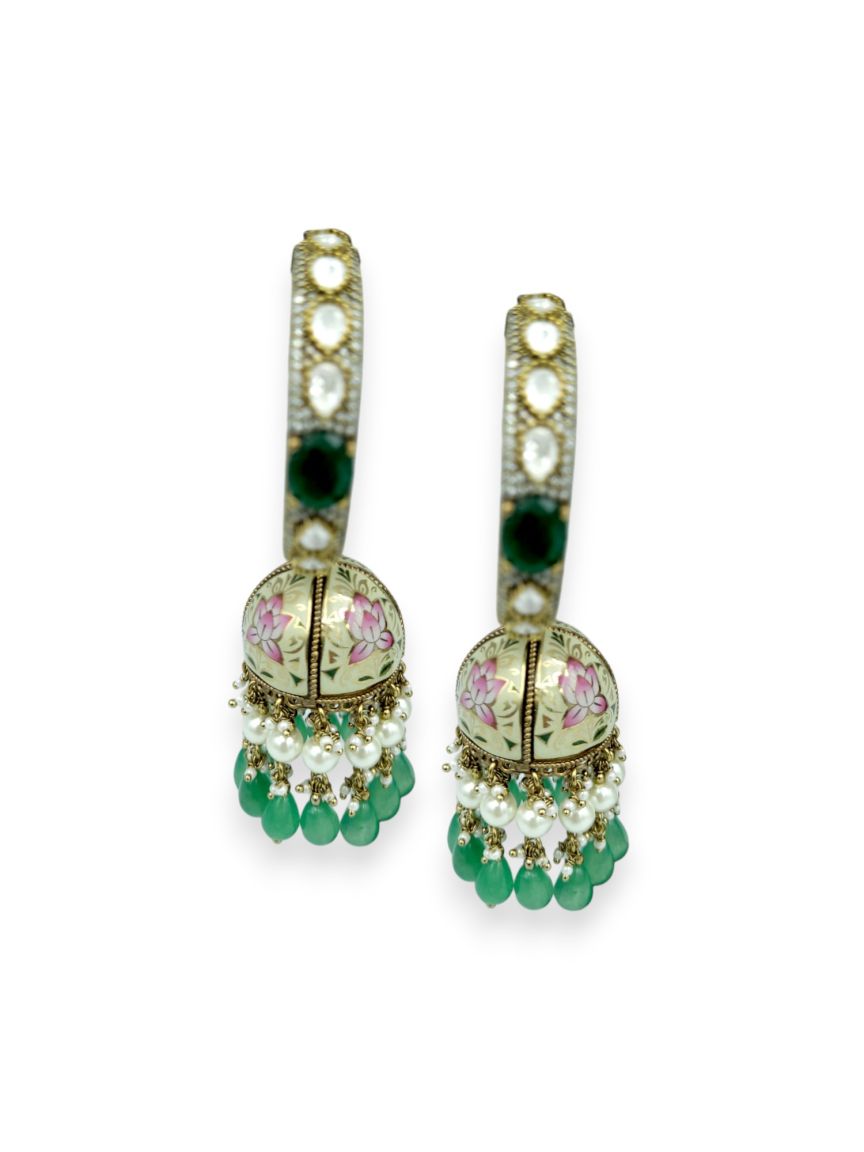 EARRING IN MEENAKARI STYLE | DESIGN - 23952