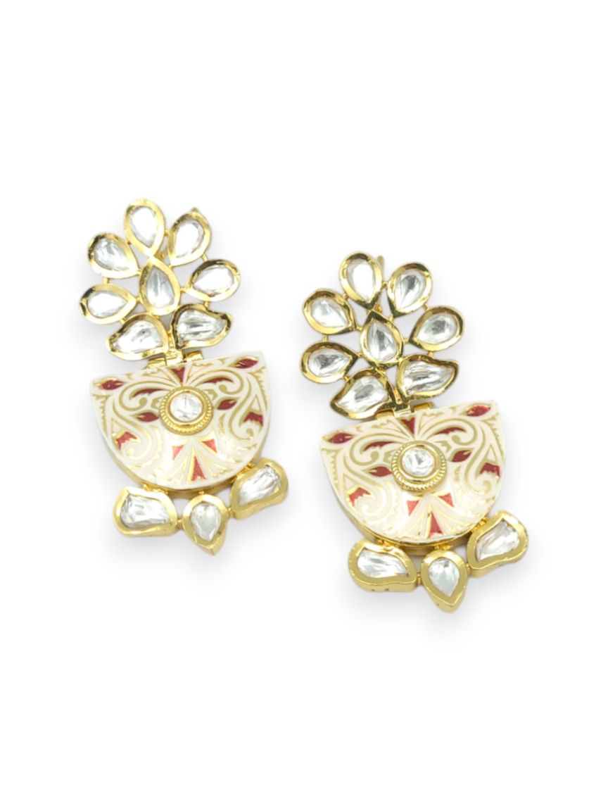 EARRING IN MEENAKARI STYLE | DESIGN - 24009