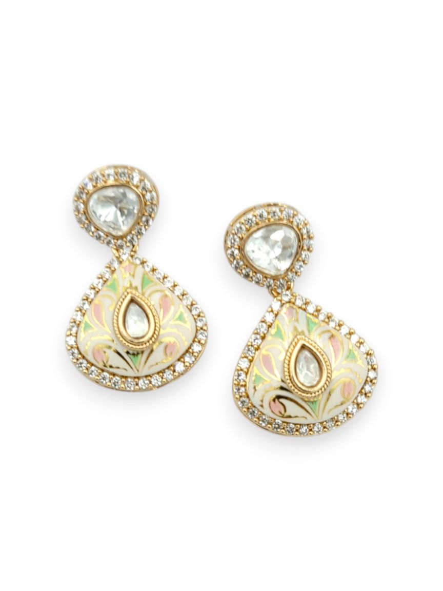 EARRING IN MEENAKARI STYLE | DESIGN - 24025