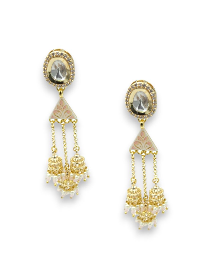 EARRING IN MEENAKARI STYLE | DESIGN - 24027