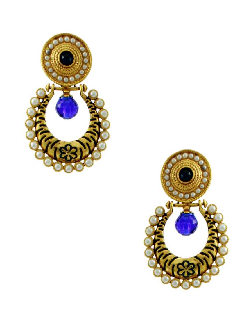 EARRING in TRADITIONAL RAJWADI Style | Design - 10036