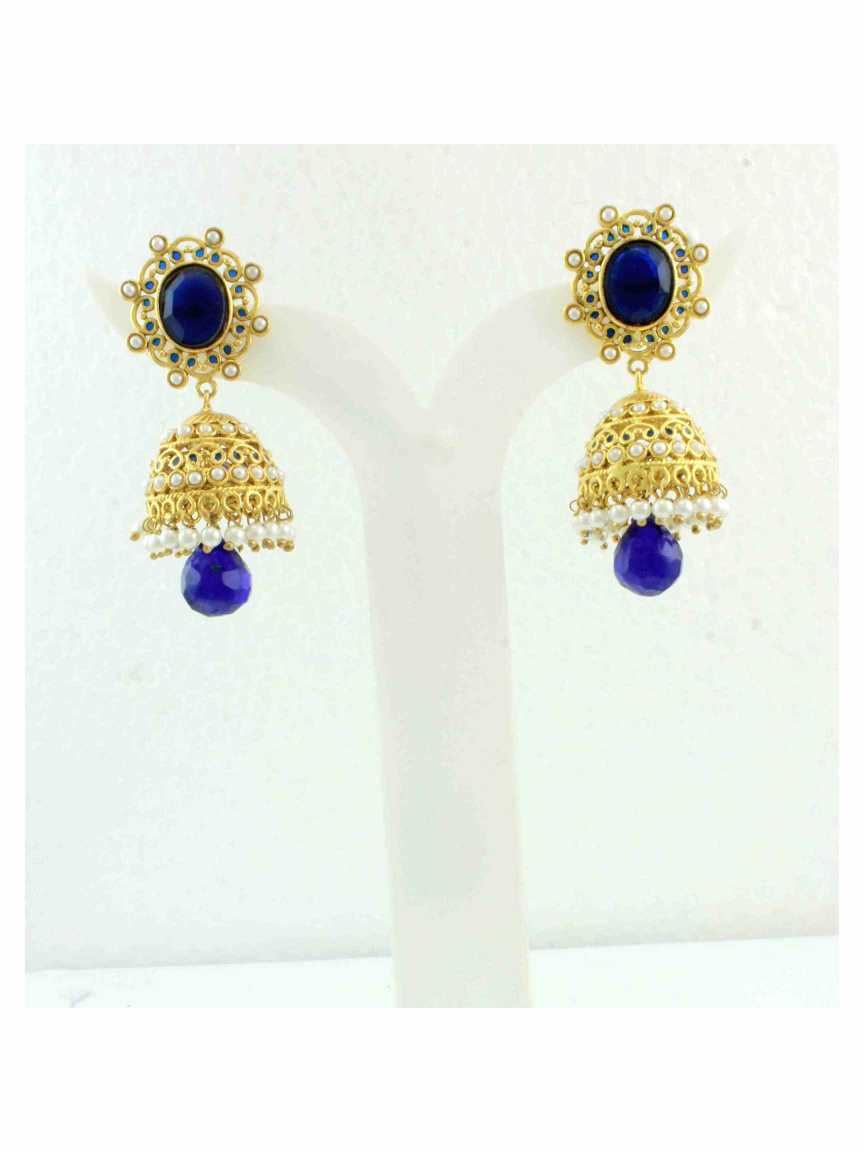 rajwadi-earring-ERRJ10109BLHG