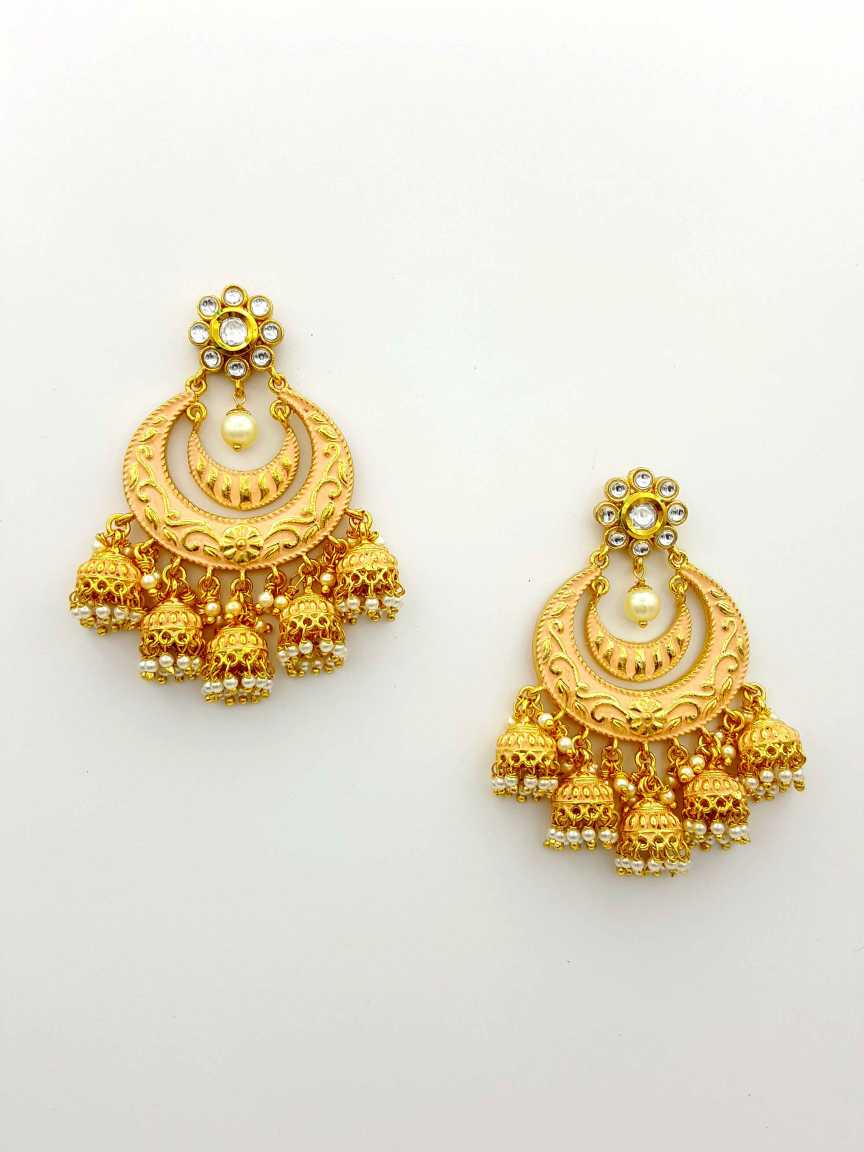 EARRING in TRADITIONAL RAJWADI Style | Design - 15636