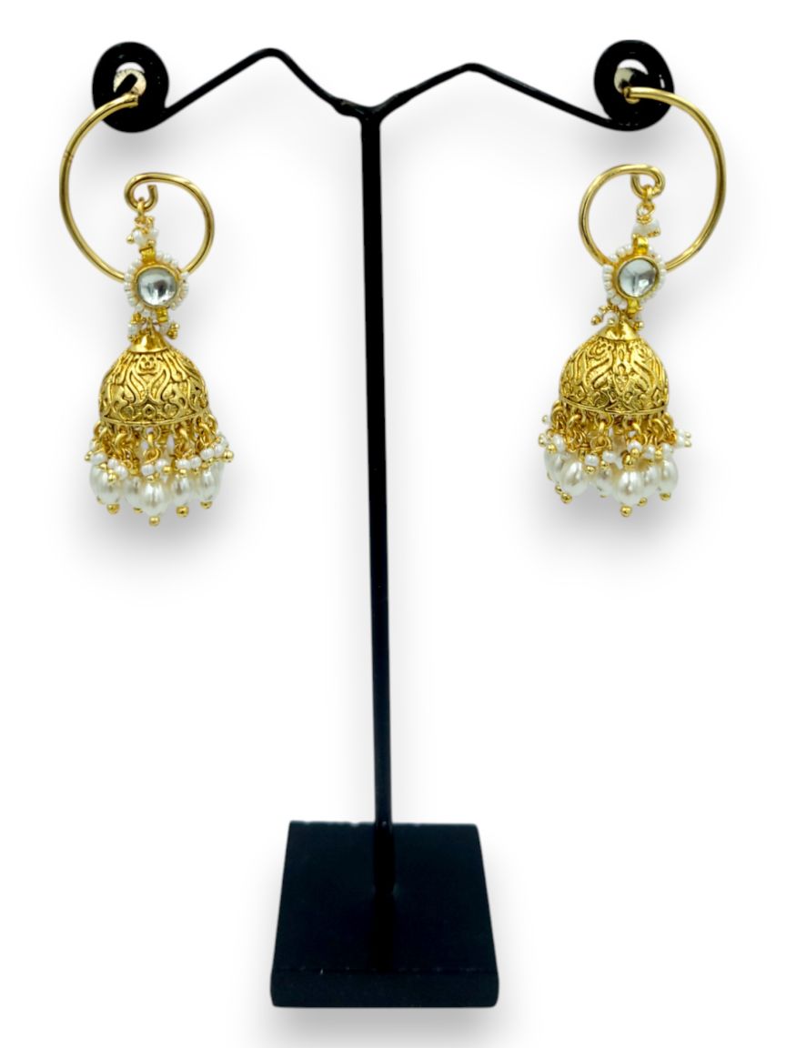 EARRING IN TRADITIONAL RAJWADI STYLE | DESIGN - 24129