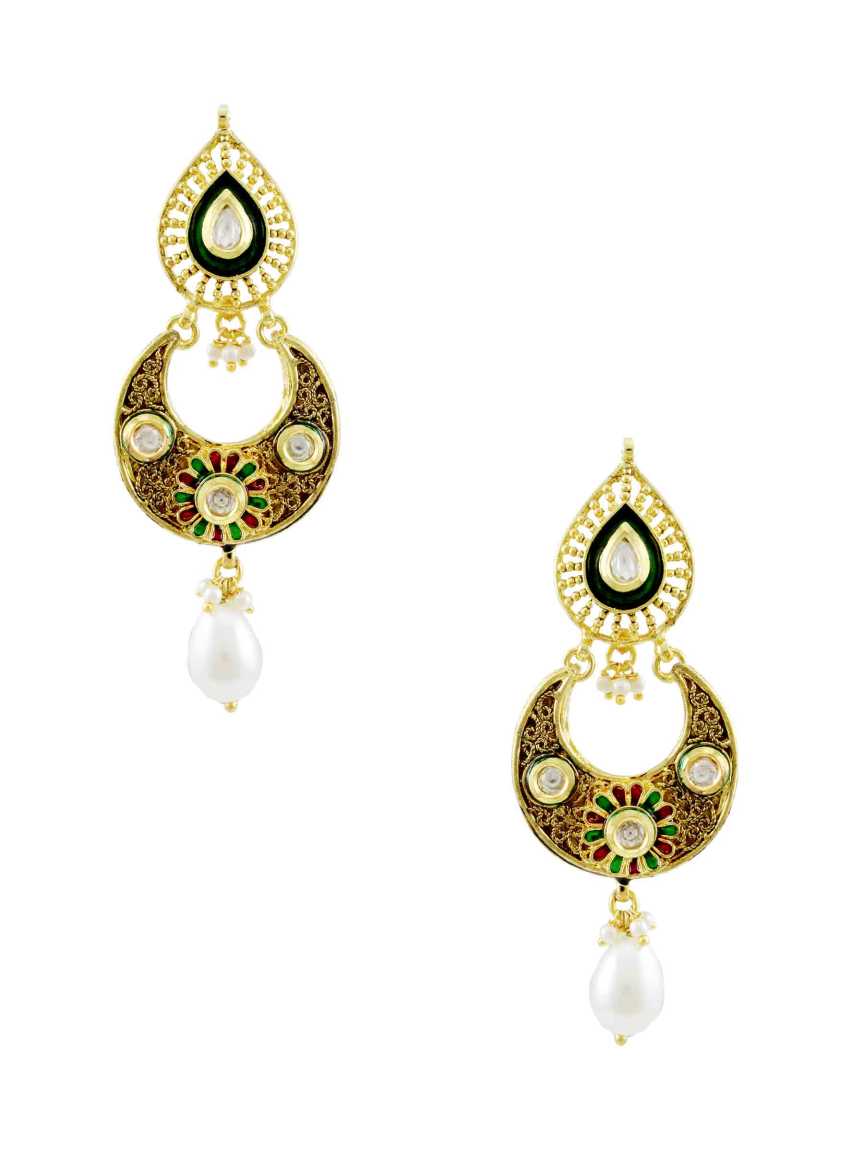 EARRING in VILANDI KUNDAN Style | Design - 11147