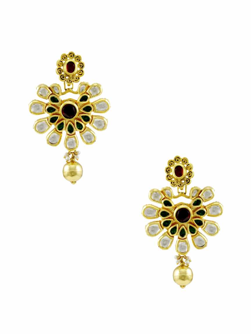 EARRING in VILANDI KUNDAN Style | Design - 11171