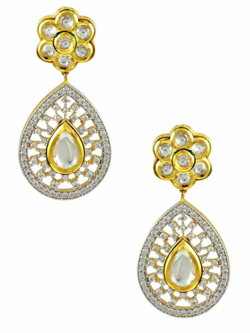 EARRING in VILANDI KUNDAN Style | Design - 11617