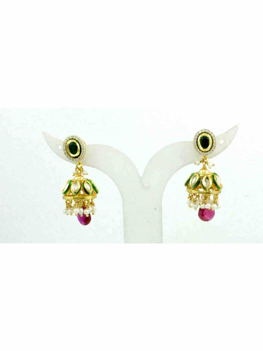 EARRING in VILANDI KUNDAN Style | Design - 11619