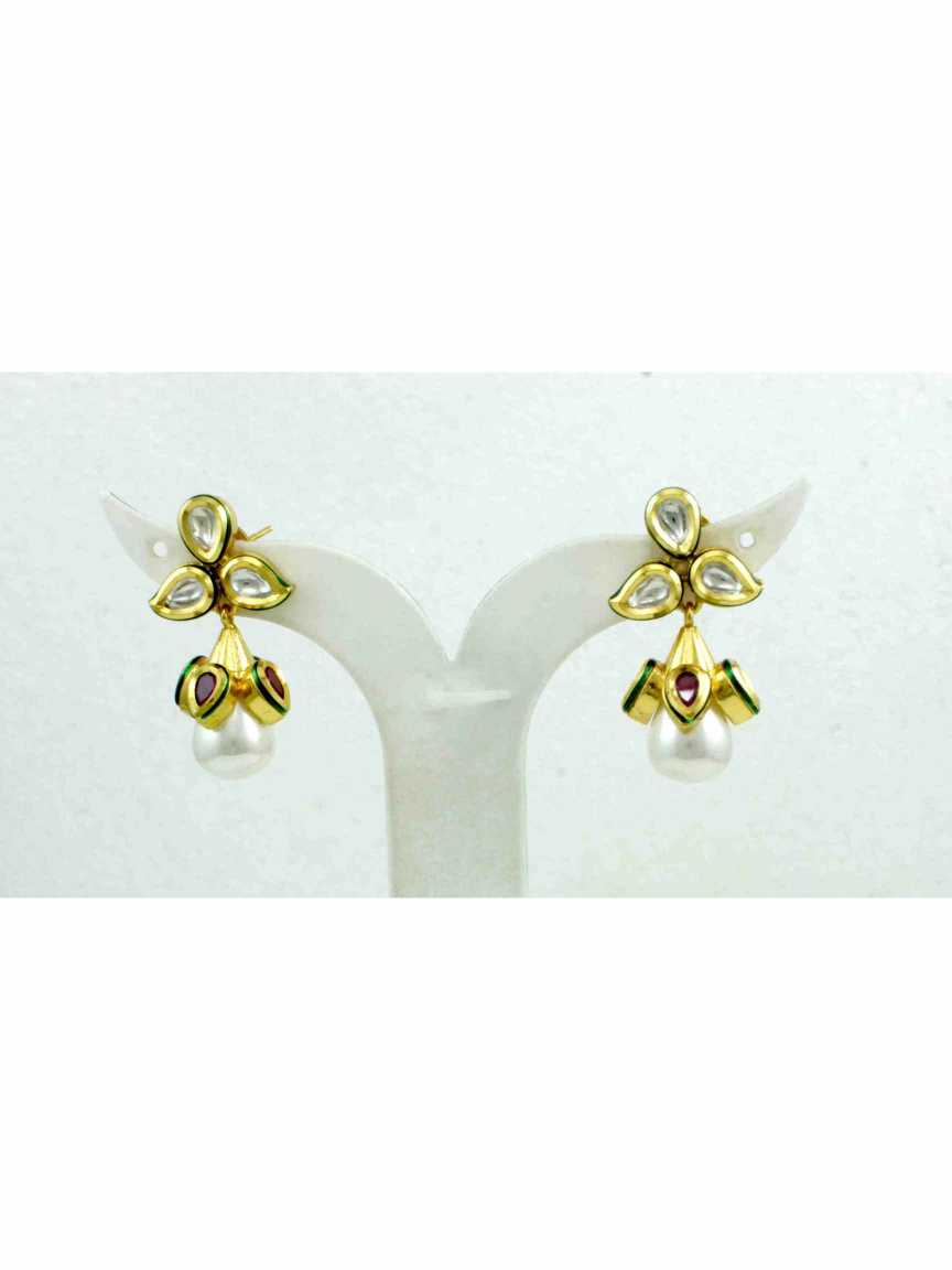 EARRING in VILANDI KUNDAN Style | Design - 11623