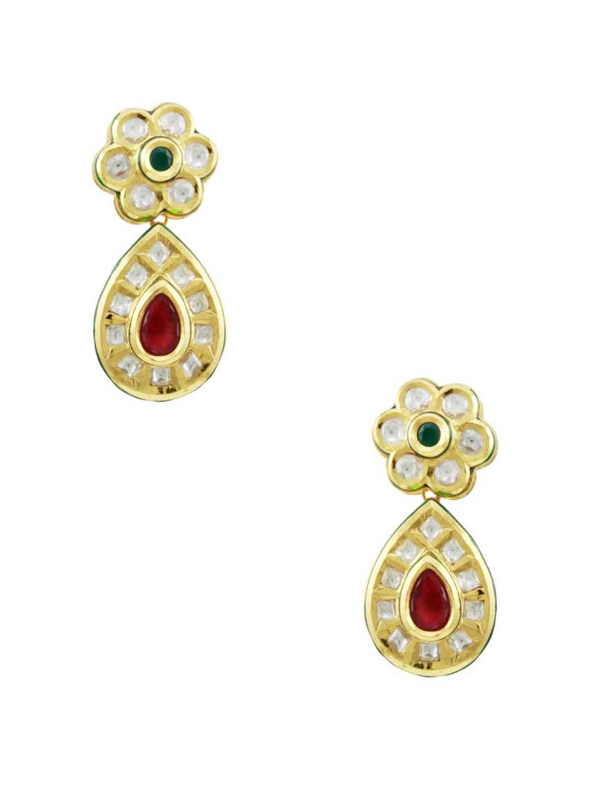 EARRING in VILANDI KUNDAN Style | Design - 11626
