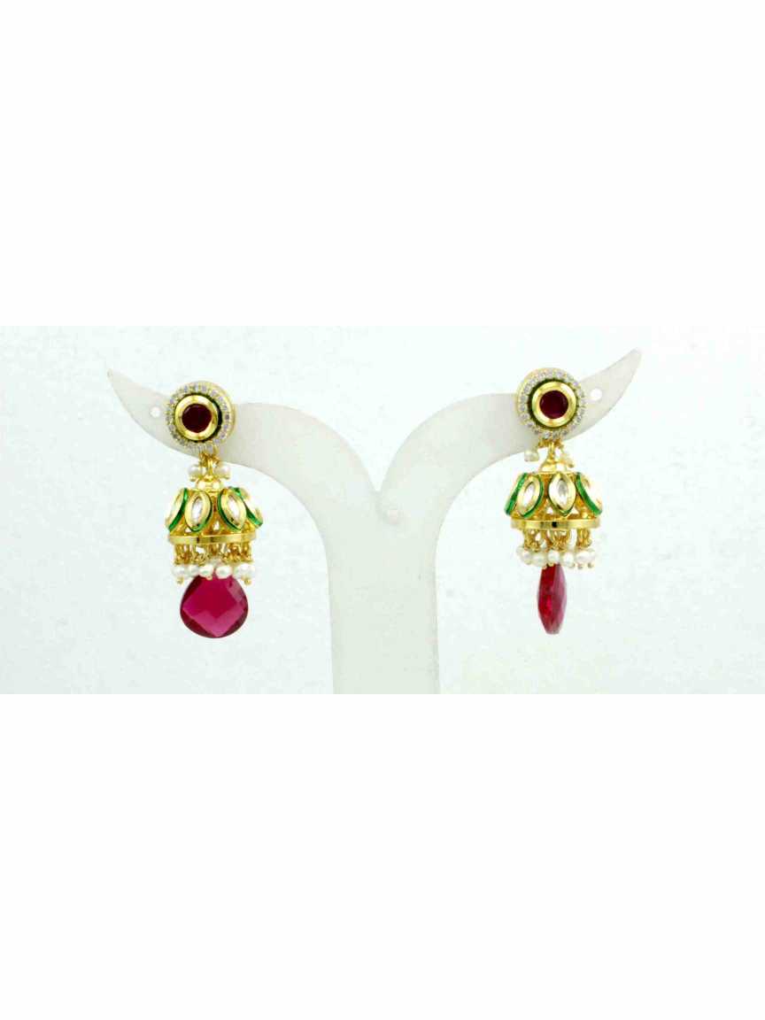 EARRING in VILANDI KUNDAN Style | Design - 11632