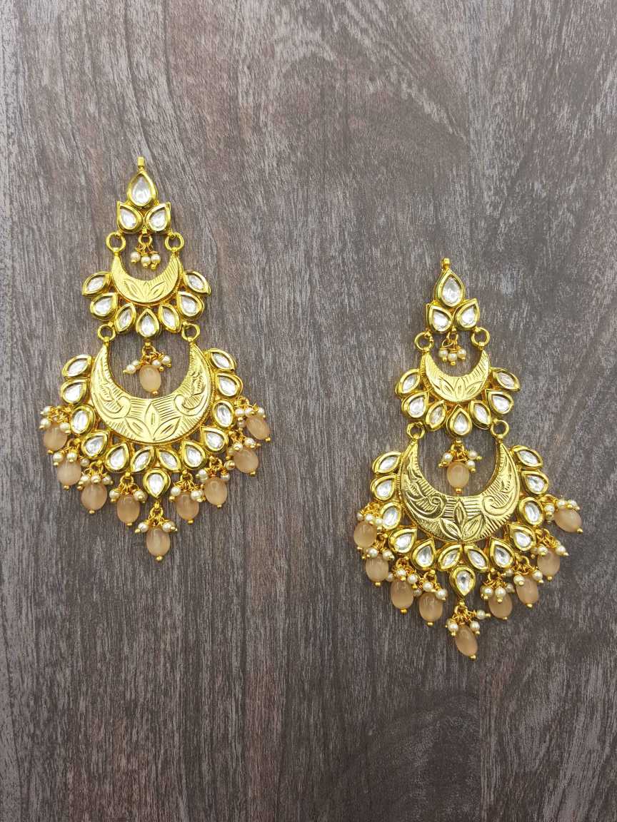 EARRING in VILANDI KUNDAN Style | Design - 14553