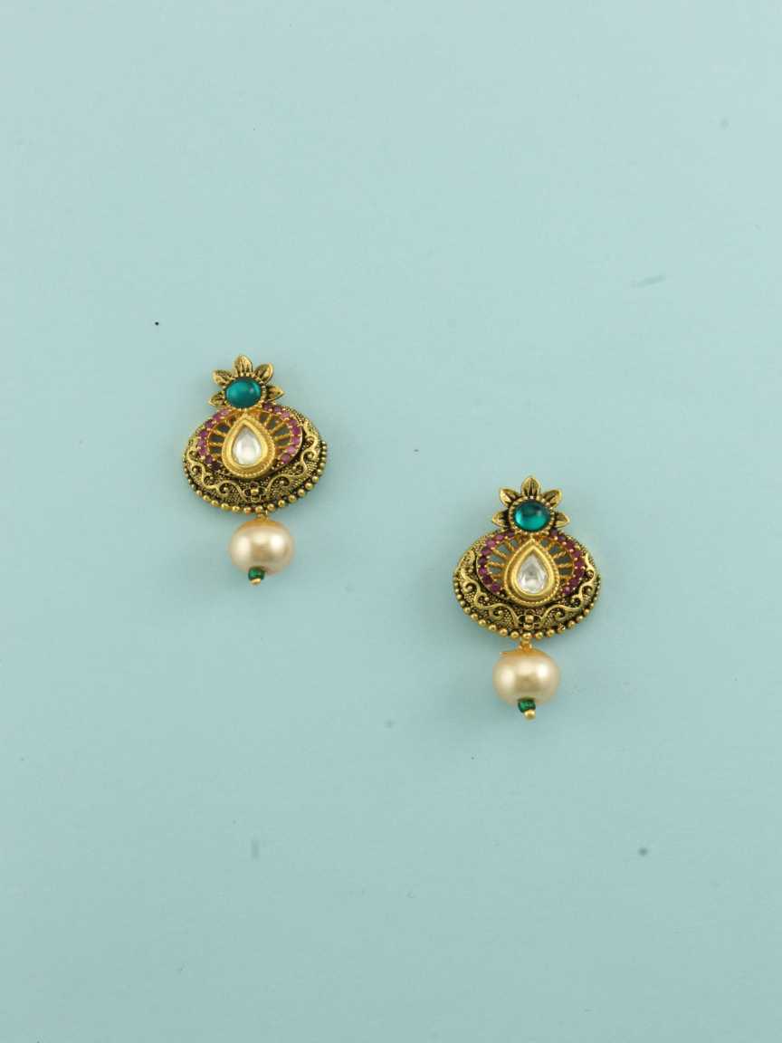 EARRING in VILANDI KUNDAN Style | Design - 16433