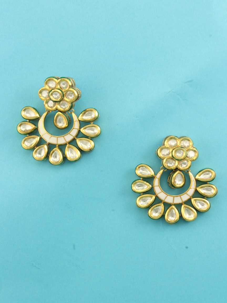 EARRING in VILANDI KUNDAN Style | Design - 16439