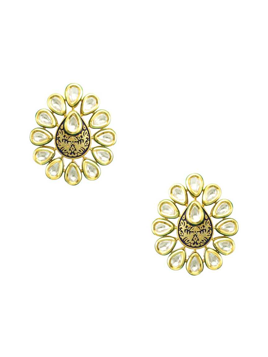 EARRING in VILANDI KUNDAN Style | Design - 16556