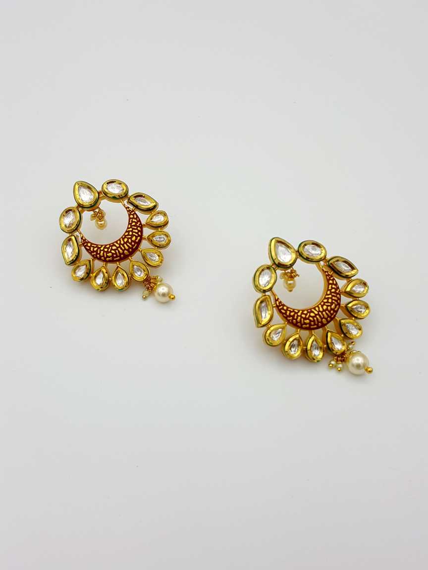 EARRING in VILANDI KUNDAN Style | Design - 16557