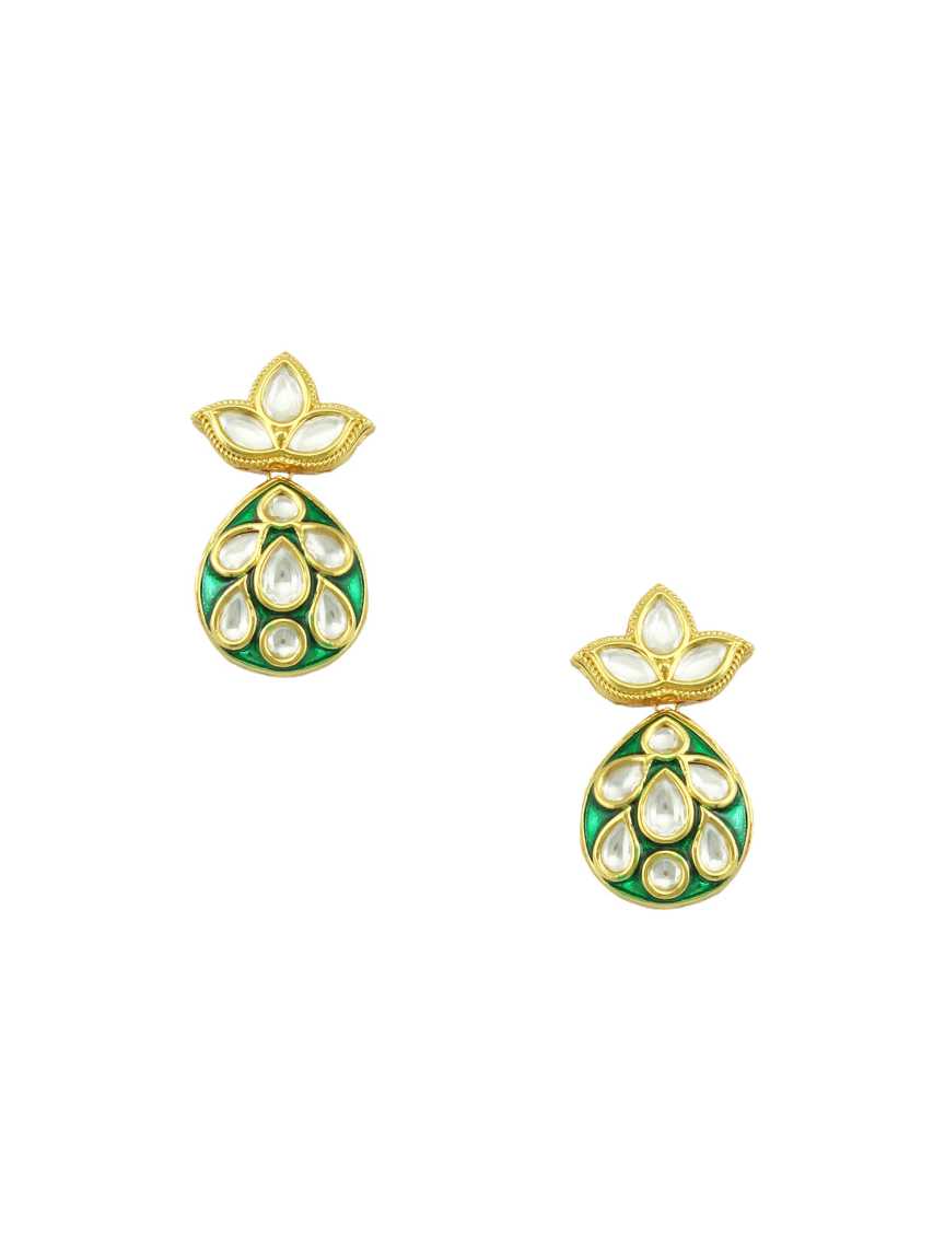 EARRING in VILANDI KUNDAN Style | Design - 16606