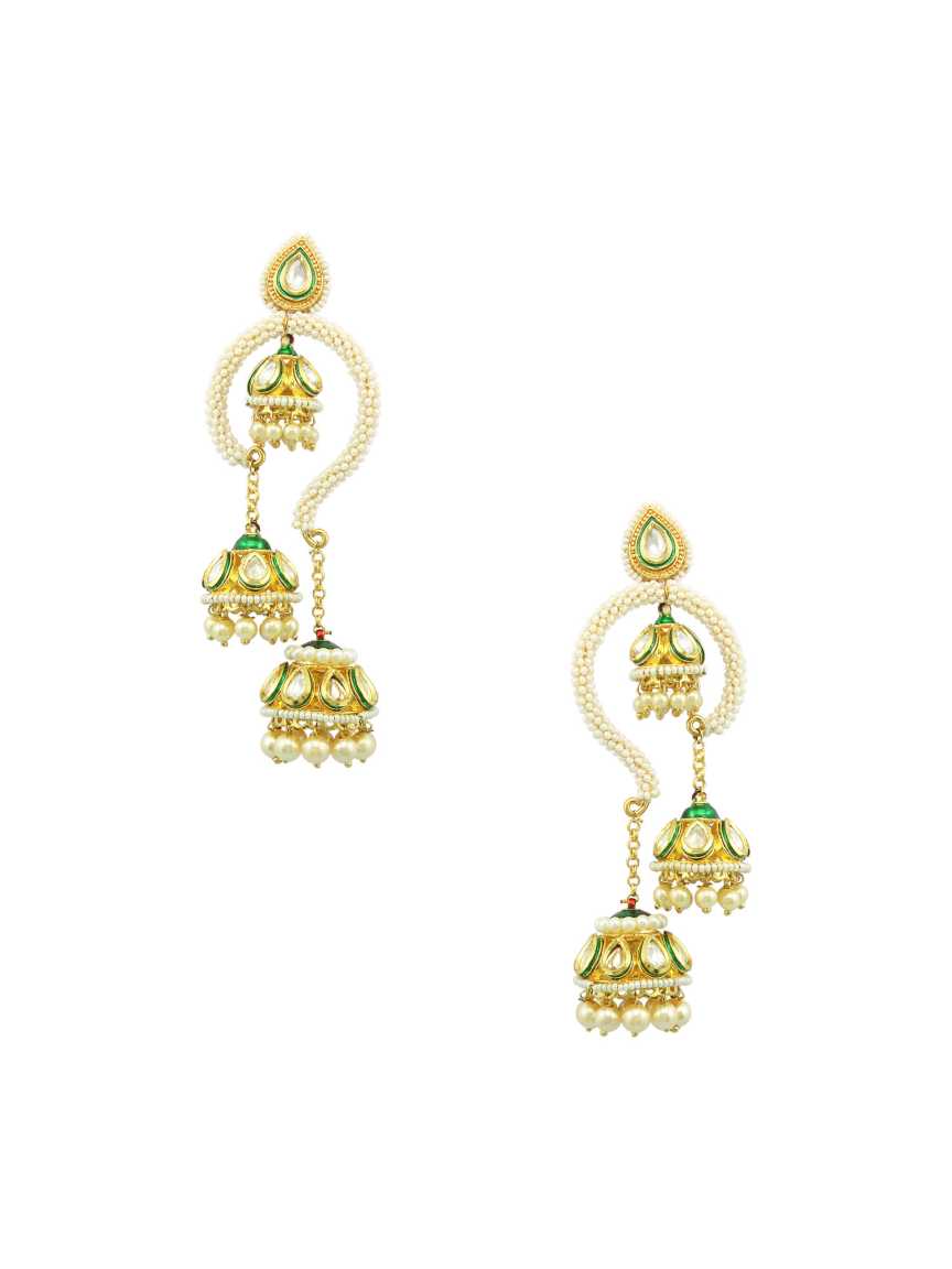 EARRING in VILANDI KUNDAN Style | Design - 16680