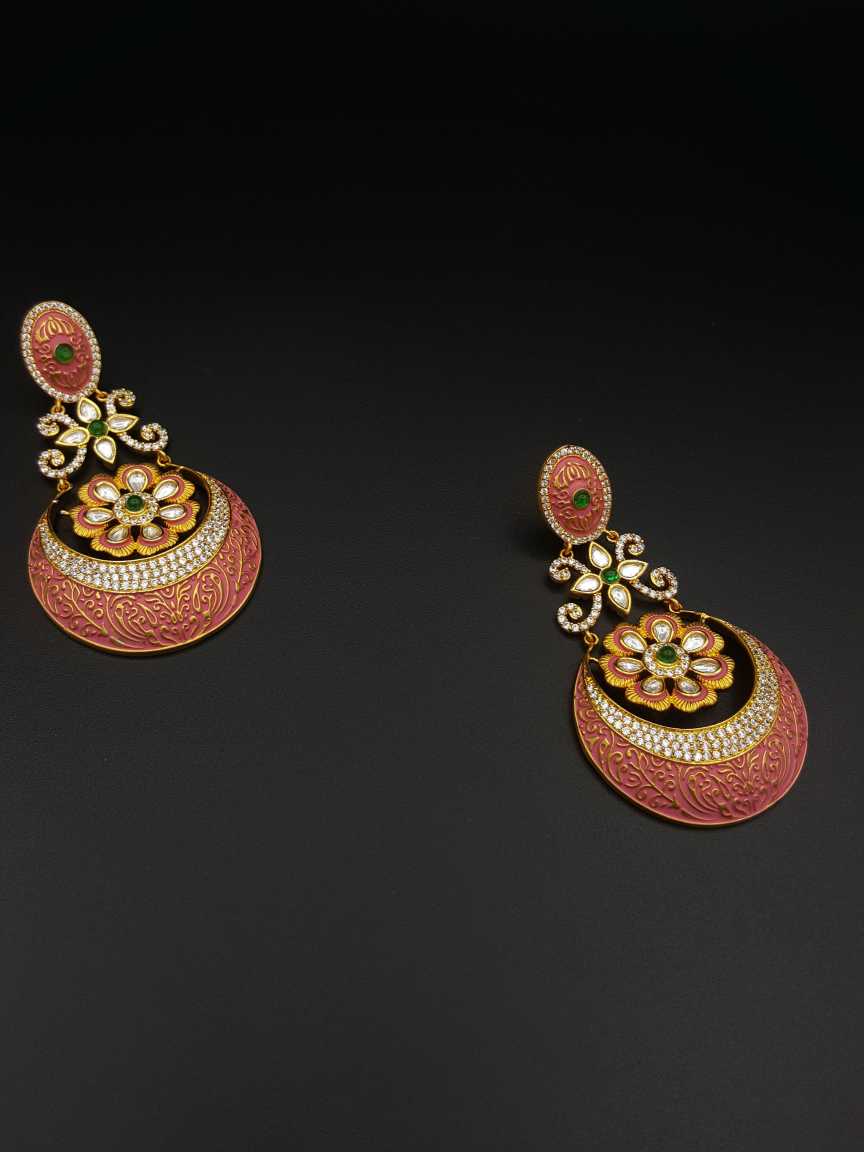 EARRING in VILANDI KUNDAN Style | Design - 17677