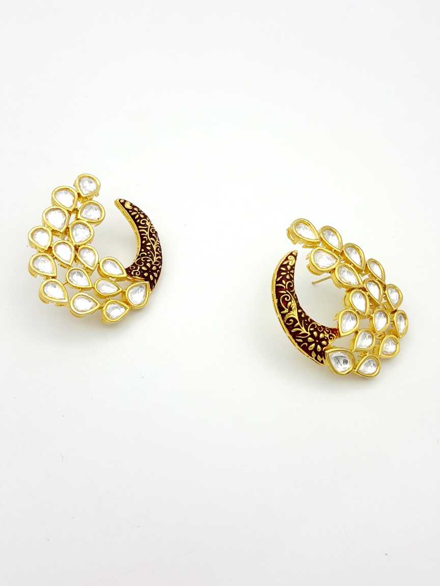 EARRING in VILANDI KUNDAN Style | Design - 17776