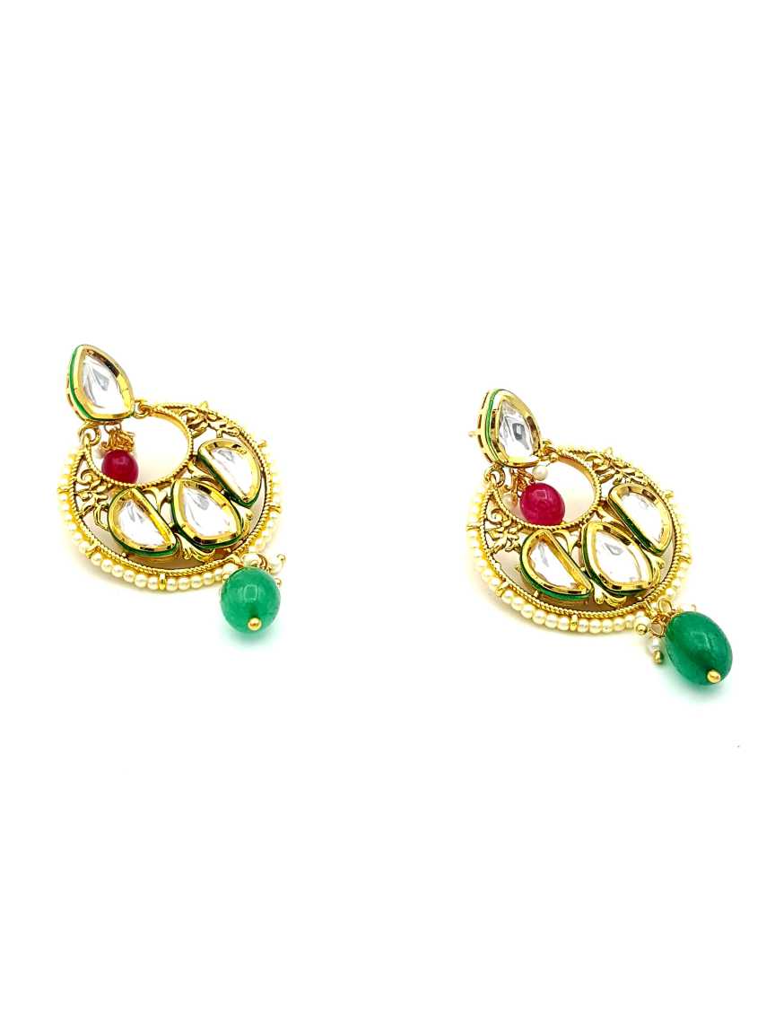 EARRING in VILANDI KUNDAN Style | Design - 17807