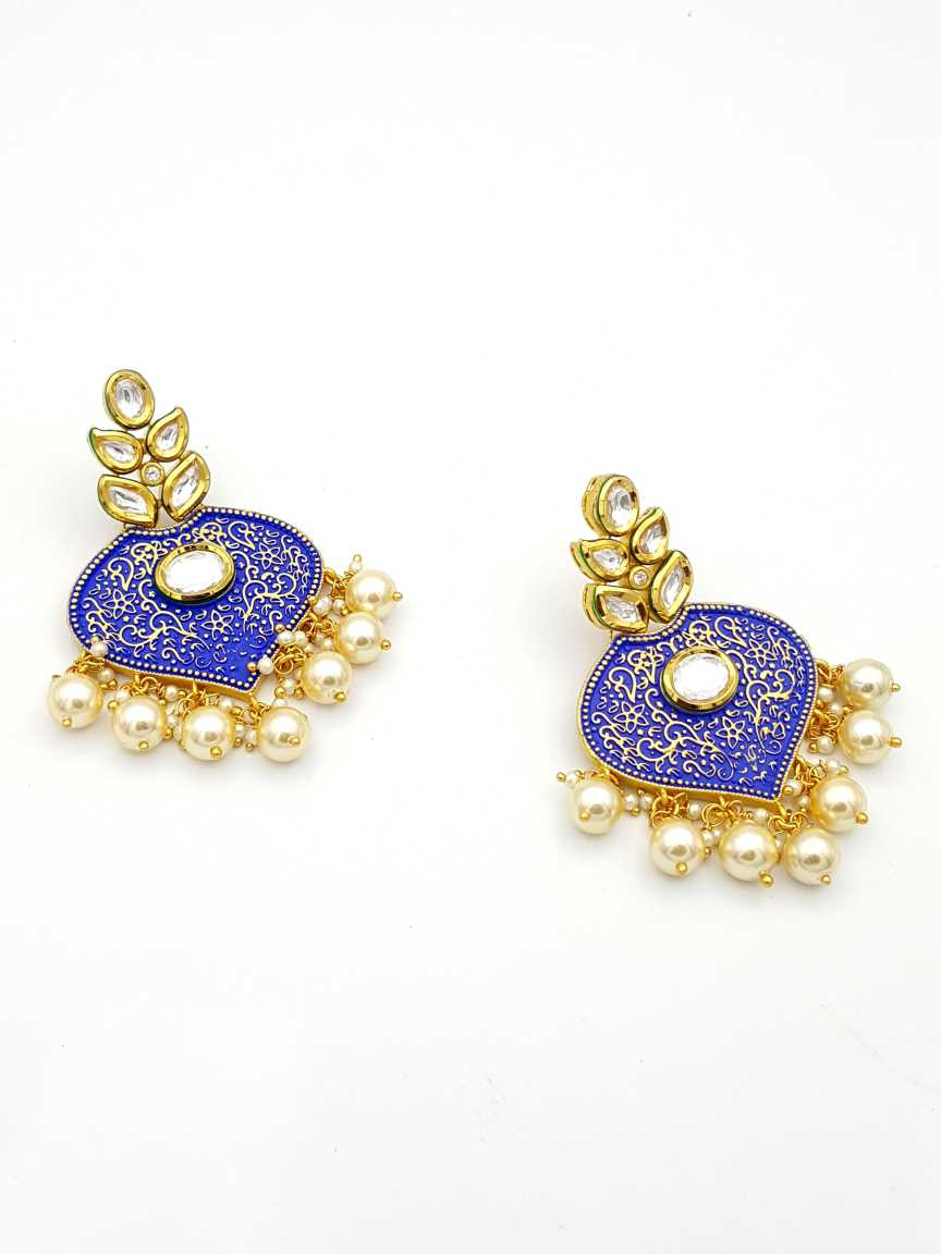 EARRING in VILANDI KUNDAN Style | Design - 17808