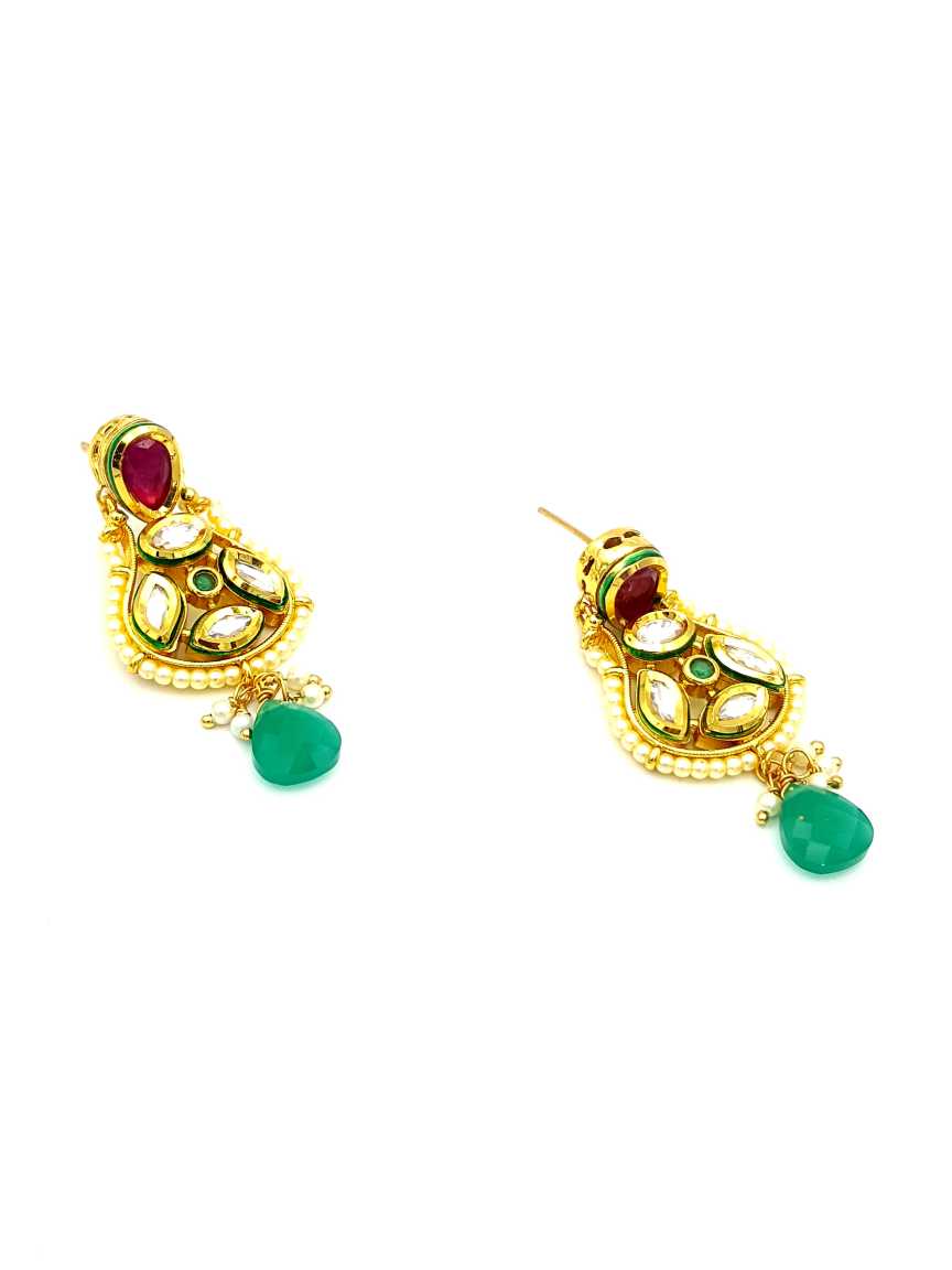 EARRING in VILANDI KUNDAN Style | Design - 17809