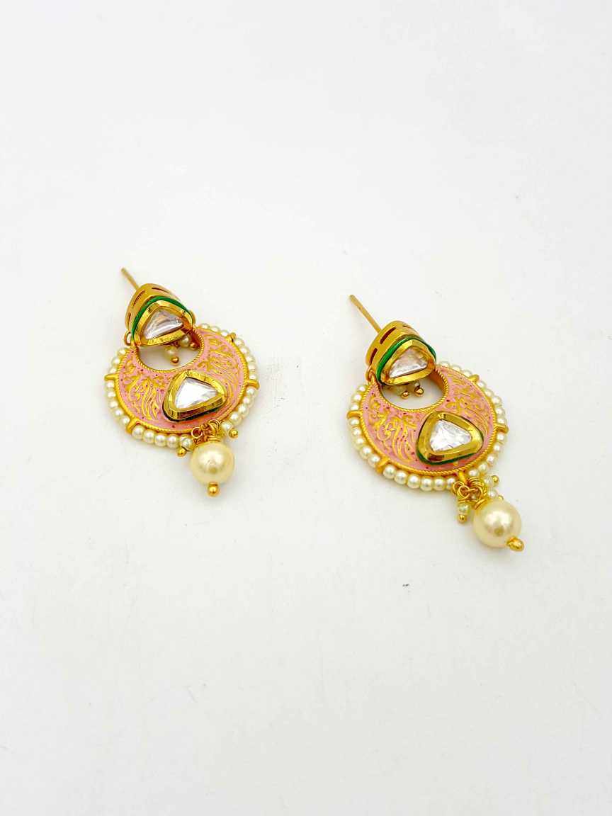 EARRING in VILANDI KUNDAN Style | Design - 17904