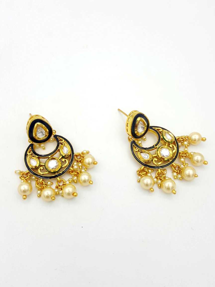 EARRING in VILANDI KUNDAN Style | Design - 17950