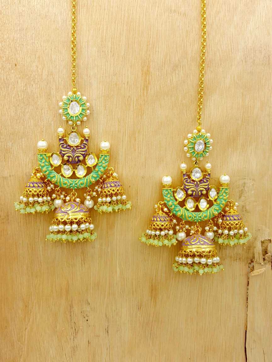 EARRING in VILANDI KUNDAN Style | Design - 18439