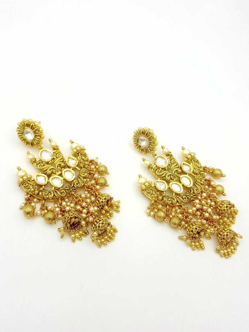 EARRING in VILANDI KUNDAN Style | Design - 18450