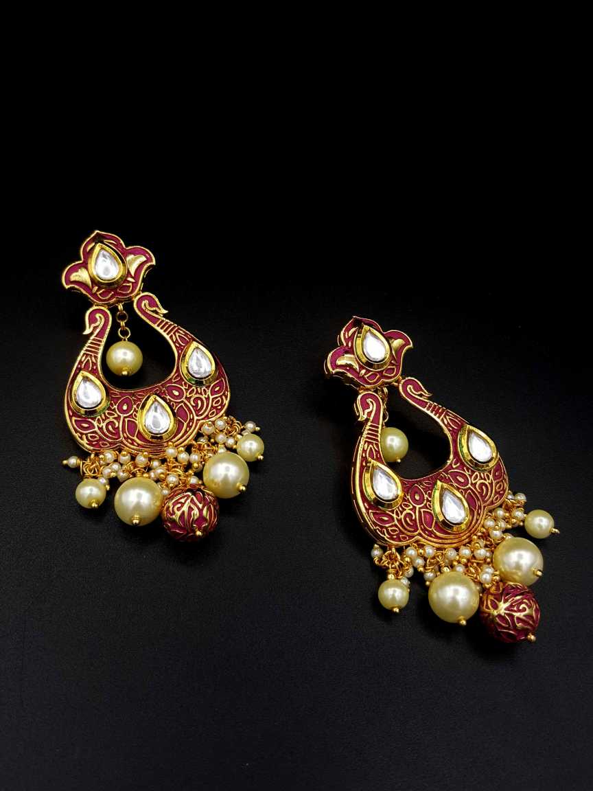 EARRING in VILANDI KUNDAN Style | Design - 18568