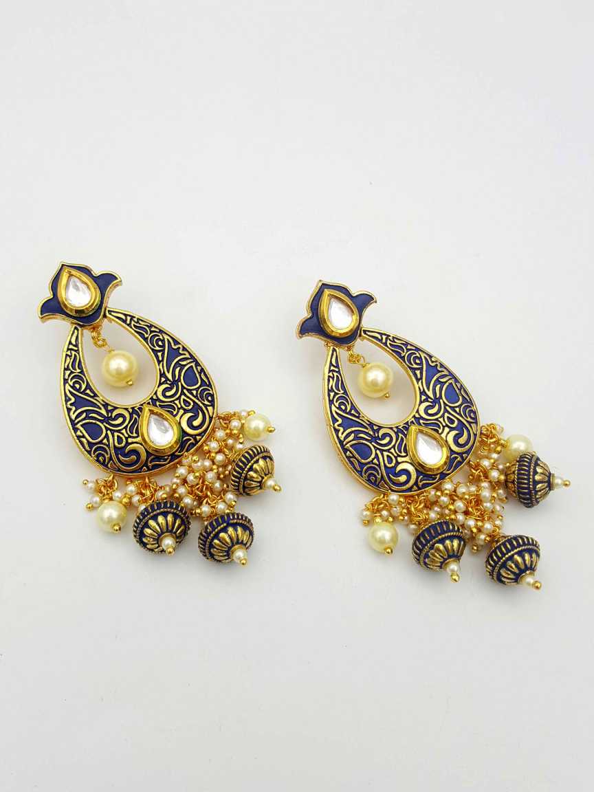 EARRING in VILANDI KUNDAN Style | Design - 18582