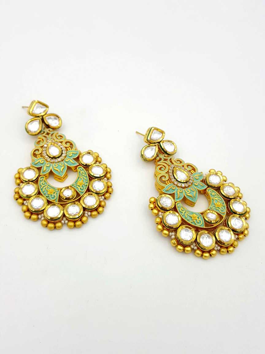 EARRING in VILANDI KUNDAN Style | Design - 18653