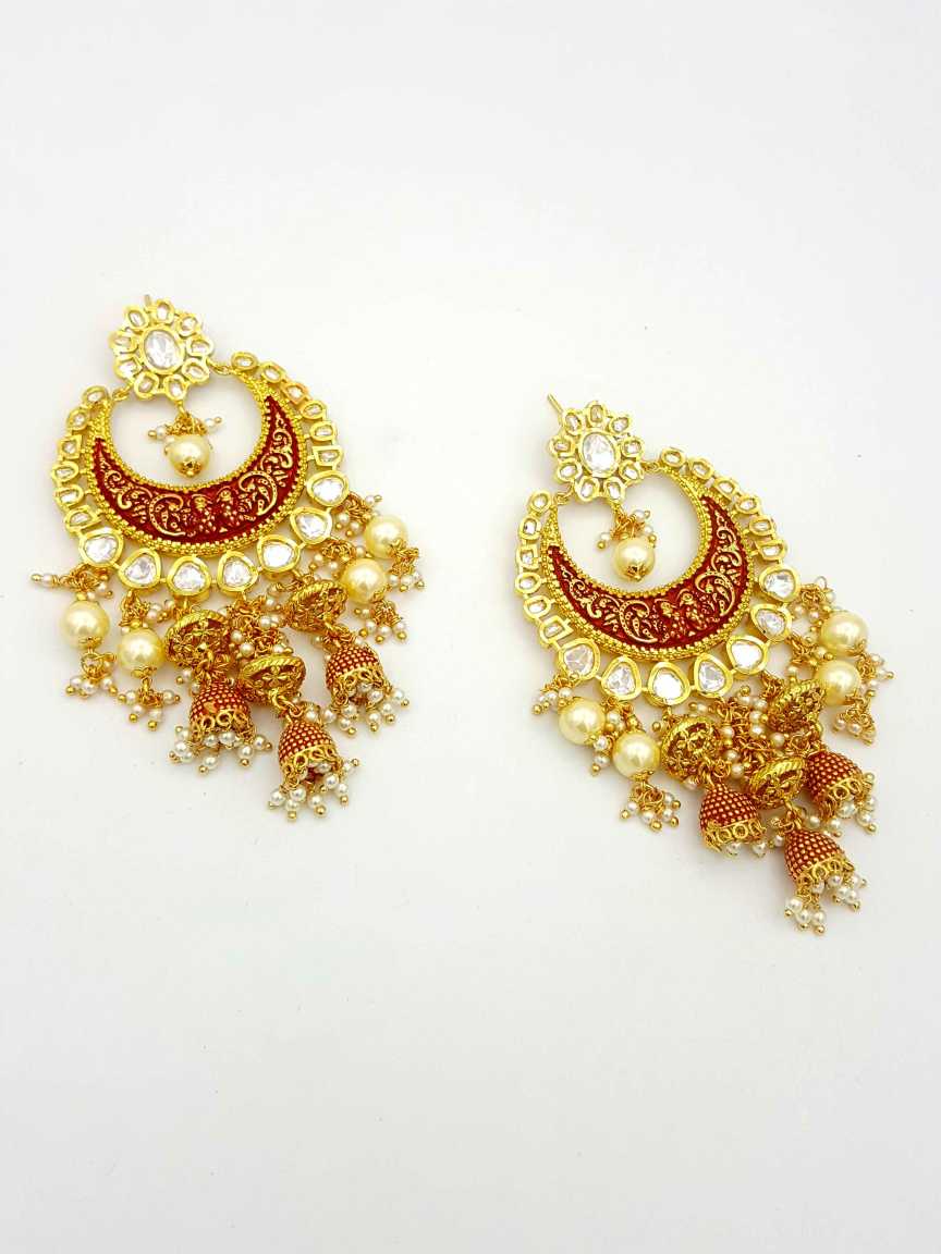 EARRING in VILANDI KUNDAN Style | Design - 18663