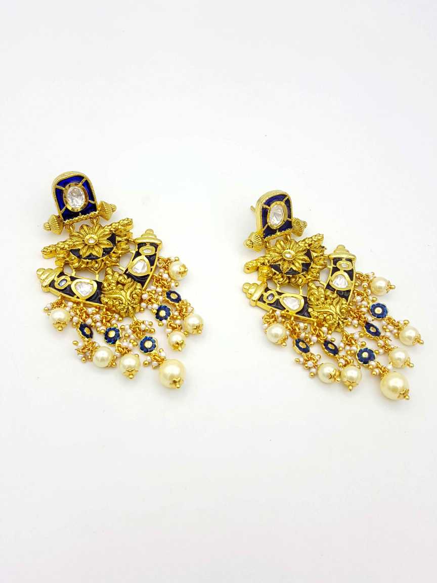 EARRING in VILANDI KUNDAN Style | Design - 18670