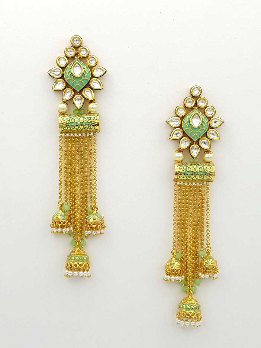 EARRING in VILANDI KUNDAN Style | Design - 18815